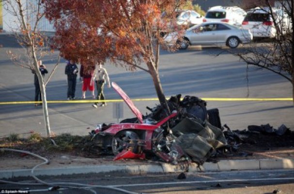 Actorul Paul Walker n-a avut nici o şansă să scape! IMAGINI ŞOCANTE de la locul accidentului rutier